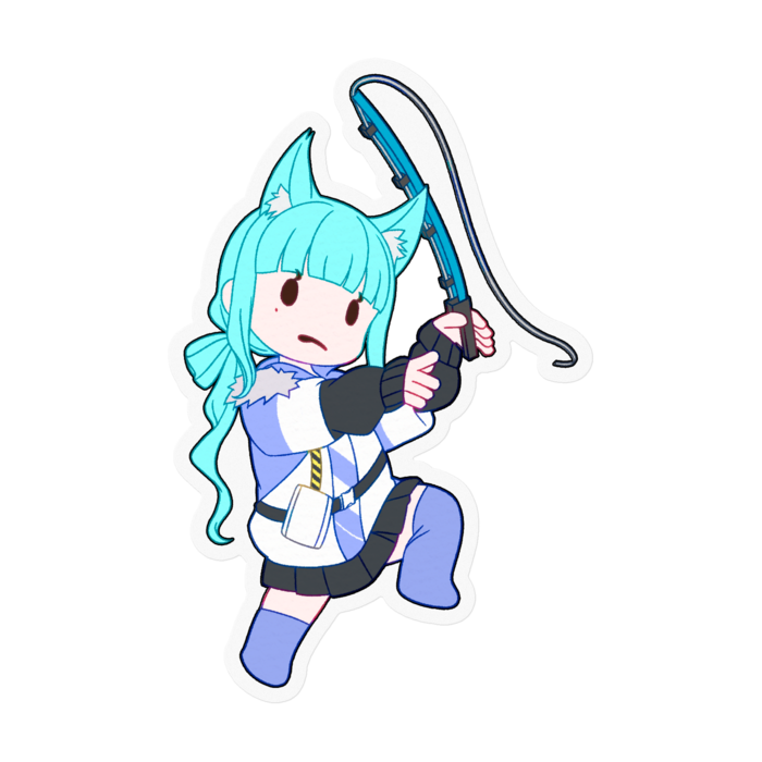 釣りちゅ‼️ - 100 x 100 (mm)