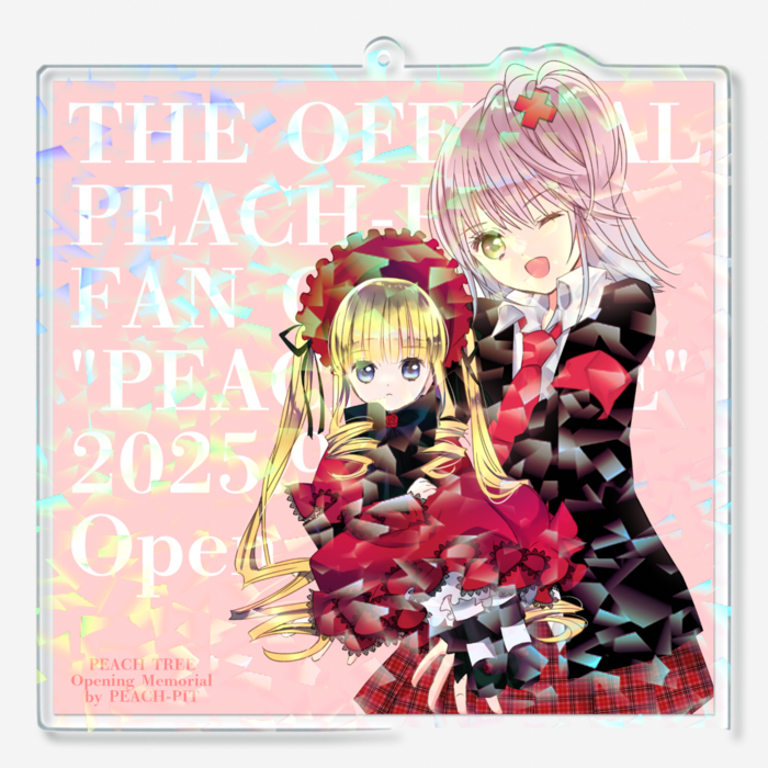 ホログラムアクリルキーホルダー - 100 × 100mm