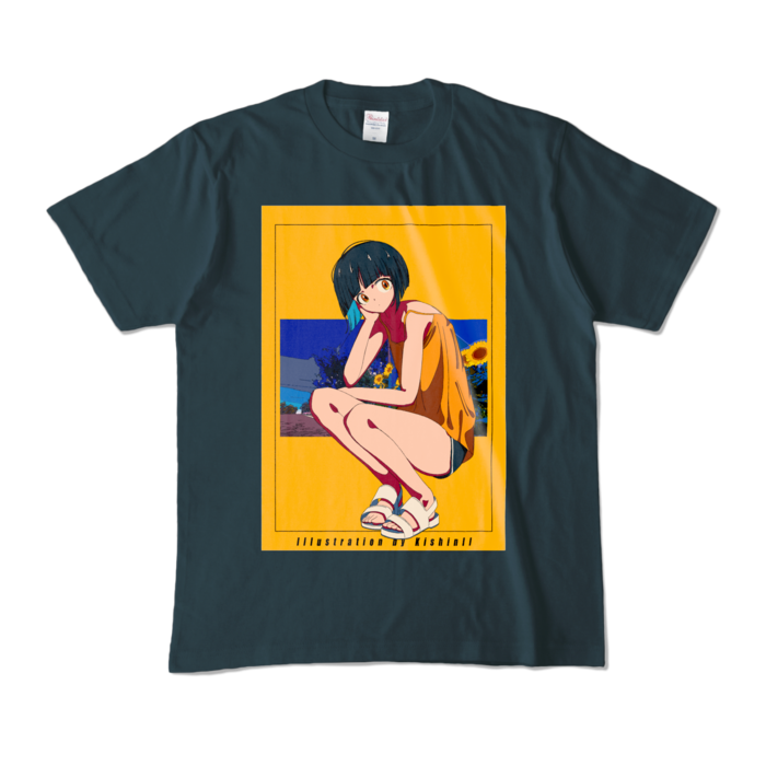 カラーTシャツ - M - デニム (濃色)