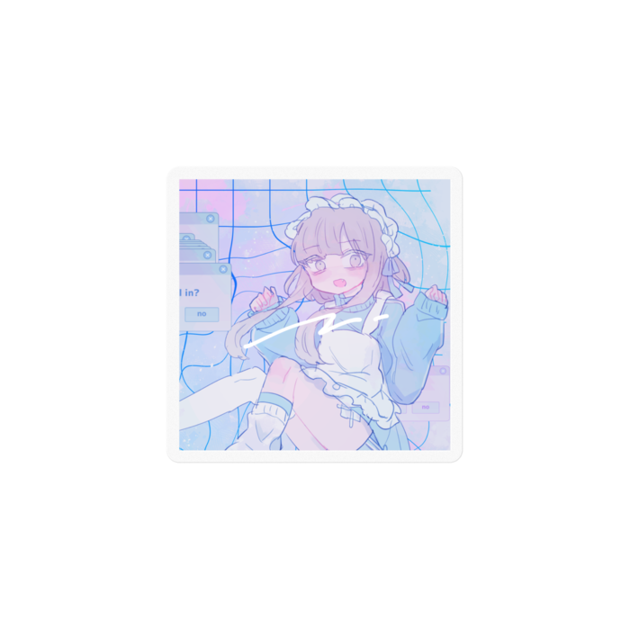 ステッカー - 100 x 100 (mm)クリア(※約5cm)