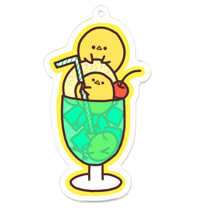 アクリルキーホルダー - 70 x 70 (mm)