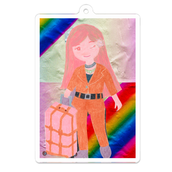 アクリルキーホルダー（コーティング） - 70 x 70 (mm)