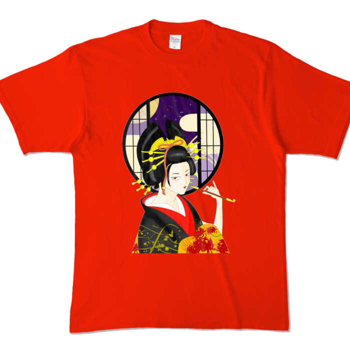カラーTシャツ - XL - レッド (濃色)
