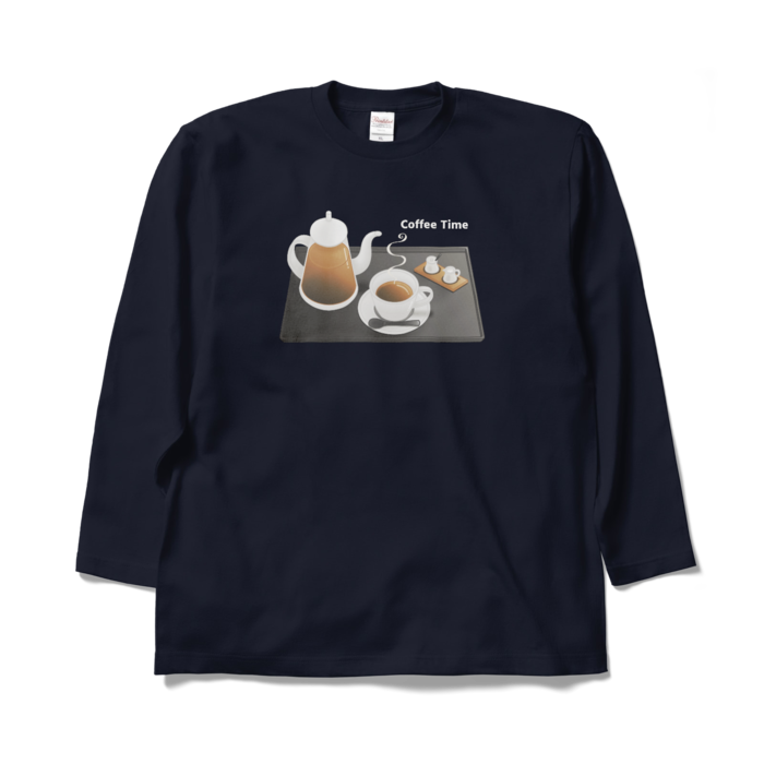 ロングスリーブTシャツ　紺色　XL