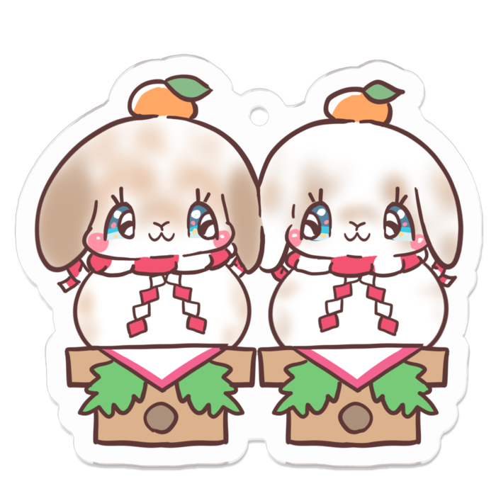 アクリルキーホルダー - 50 x 50 (mm)