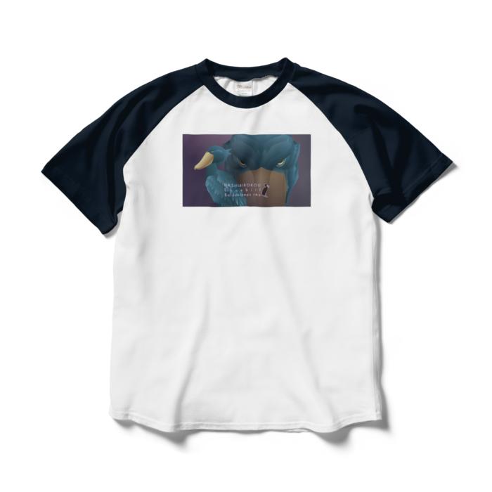 ラグランTシャツ - L - ホワイト×ネイビー