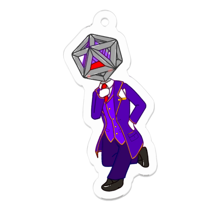 アクリルキーホルダー（コーティング） - 50 x 50 (mm)