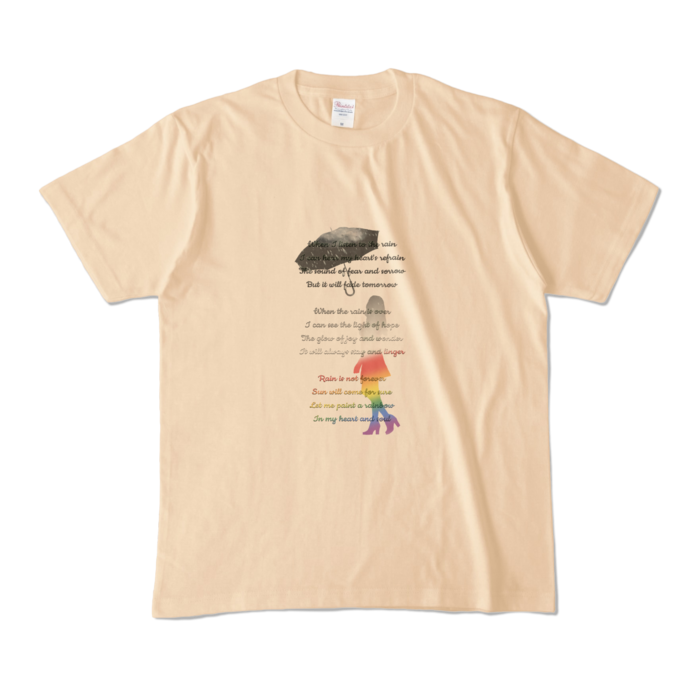 カラーTシャツ - M - ナチュラル (淡色)