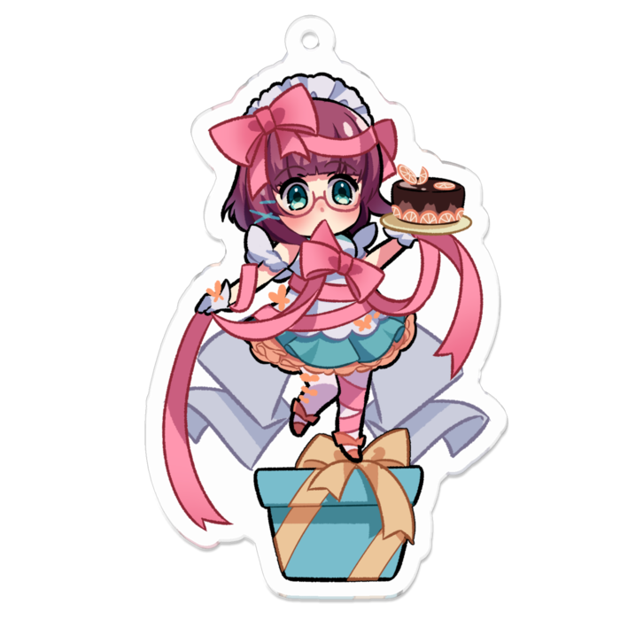 アクリルキーホルダー（コーティング） - 誕生日川さん