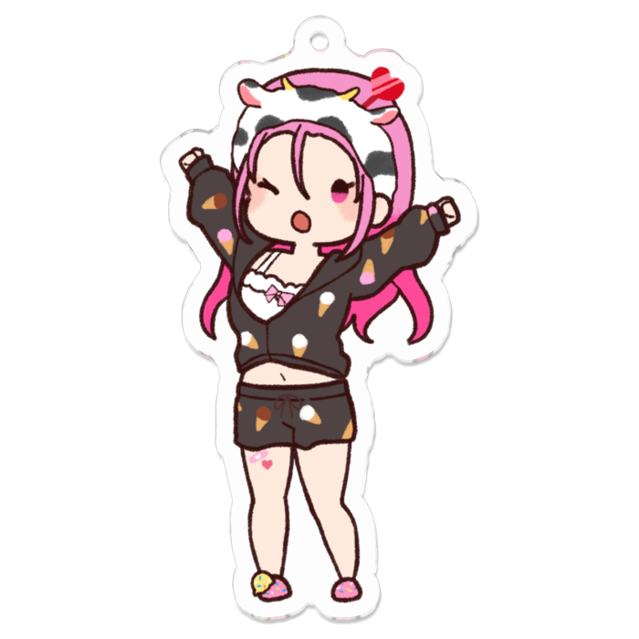 アクリルキーホルダーMサイズ 70 x 70 (mm)