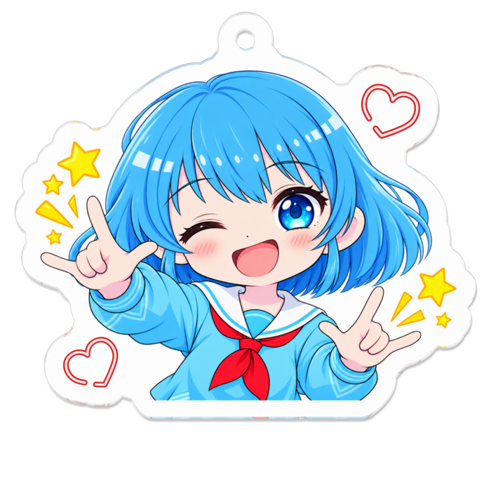アクリルキーホルダー - W50 × 50mm 以内