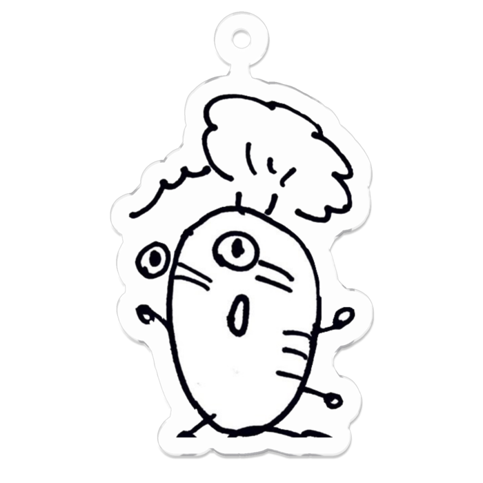 アクリルキーホルダー（コーティング） - 50 x 50 (mm)