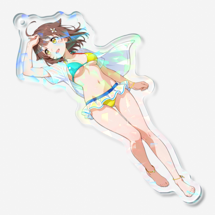 ホログラムアクリルキーホルダー - 70 × 70mm