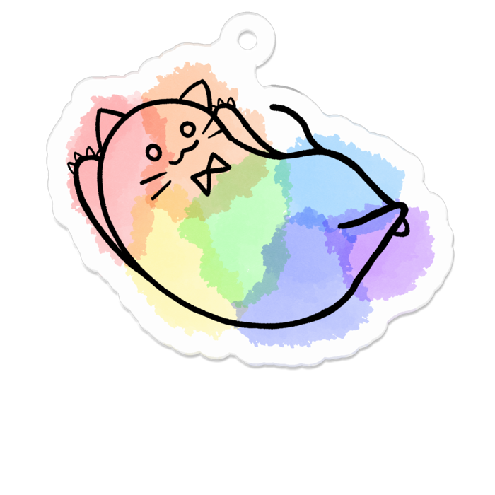 アクリルキーホルダー(コーティング) - 50 x 50 (mm)