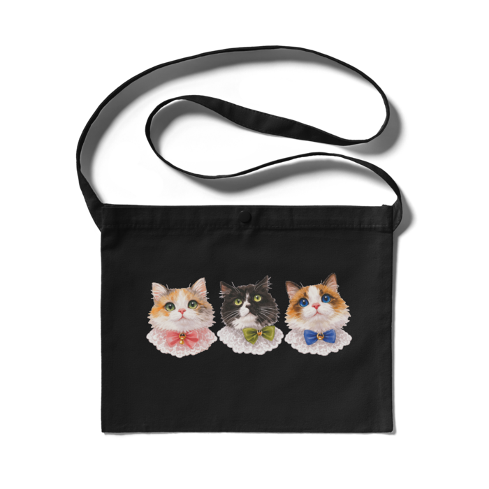 サコッシュ - 300 x 230 (mm)-ブラック