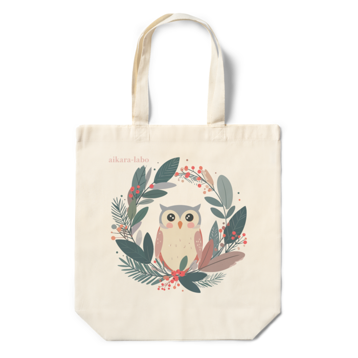 [ナチュラル]エコバッグ - 360×370×110(mm)