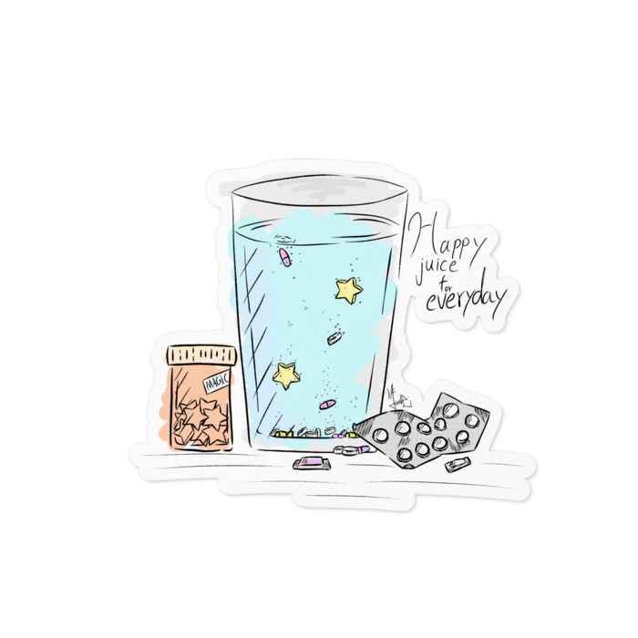 ステッカー - 100 x 100 (mm)