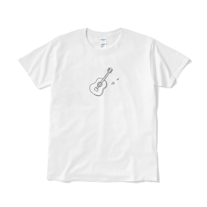 アコースティックギターTシャツ（短納期） - L - ホワイト