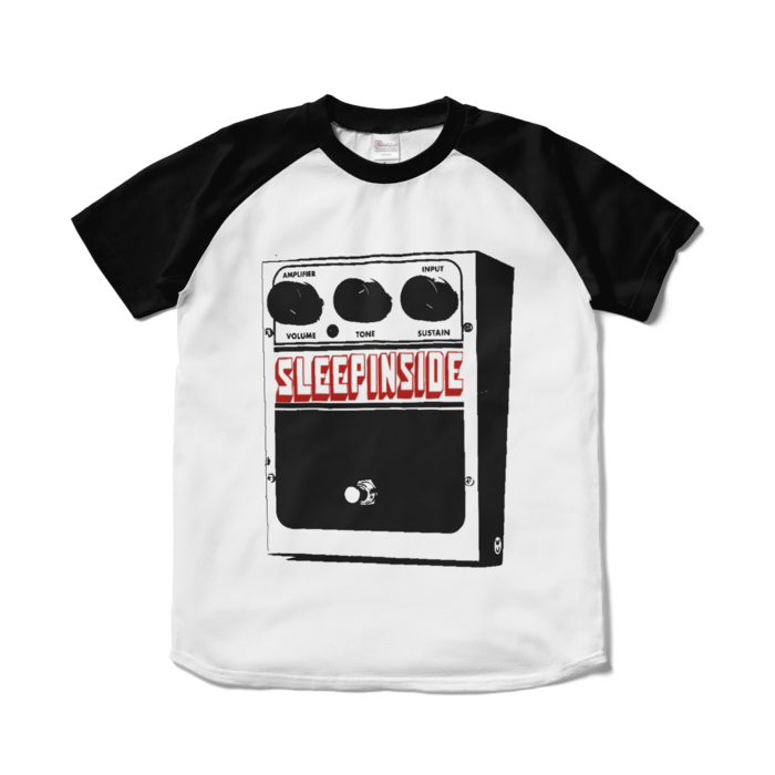 ラグランTシャツ - S - ホワイト×ブラック