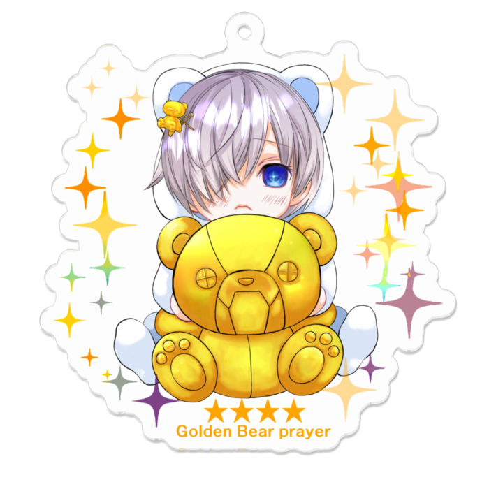 アクリルキーホルダー（コーティング） - 70 x 70 (mm)