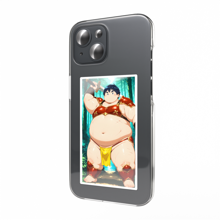 【スマホステッカー】スライム戦士（見習い赤鎧）