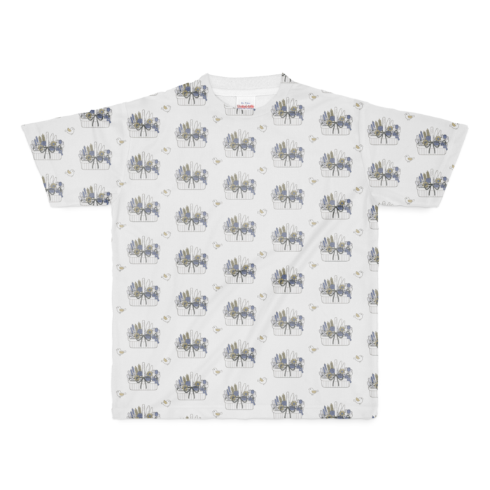 フルグラフィックTシャツB　白色（ホワイト）　M