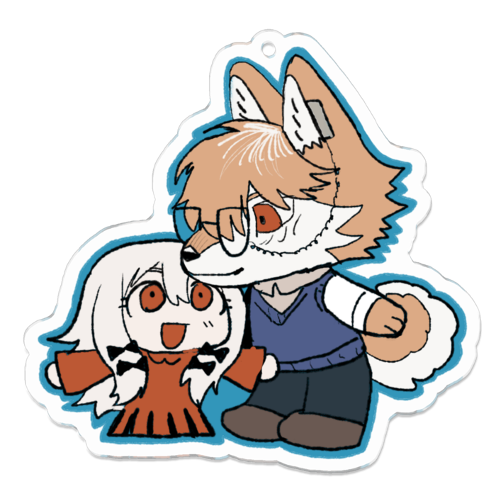 アクリルキーホルダー - 70 x 70 (mm)