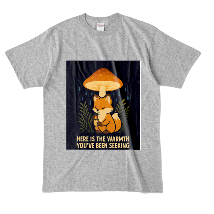 カラーTシャツ - L - 杢グレー (濃色)