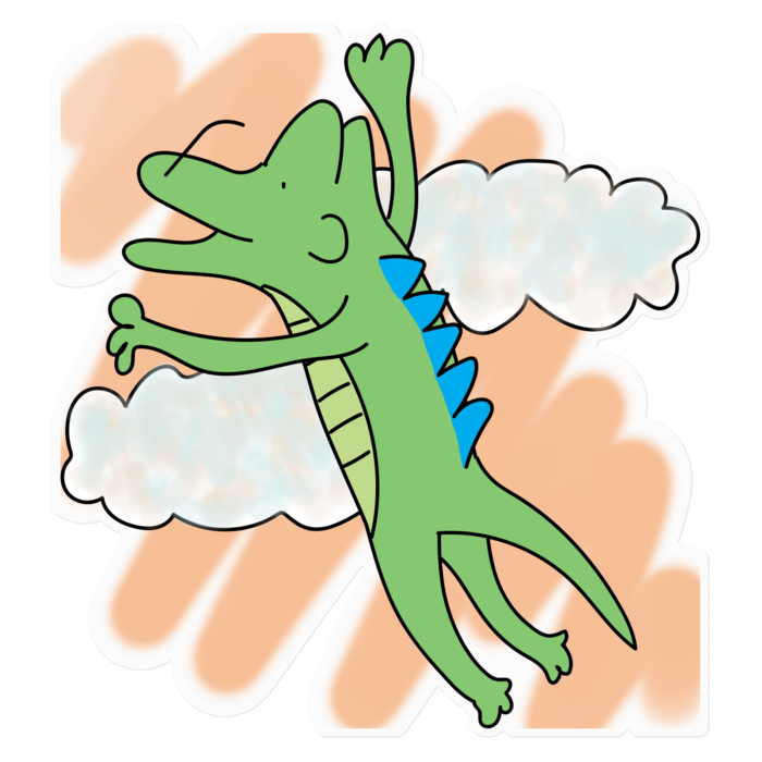 ステッカー - 160 x 160 (mm)(クリア)