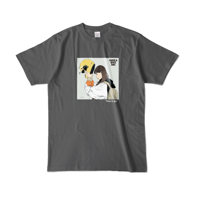 カラーTシャツ - L - チャコール (濃色)