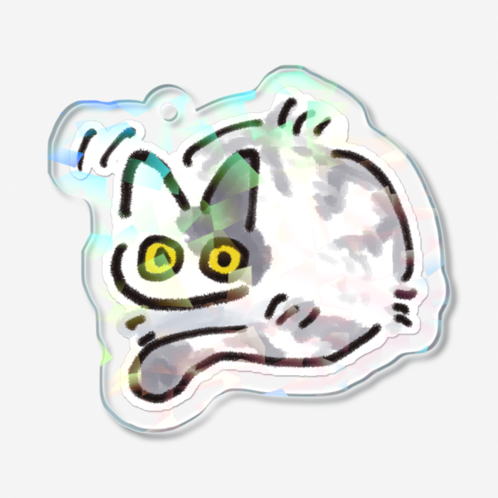 ホログラムアクリルキーホルダー - 50 × 50mm