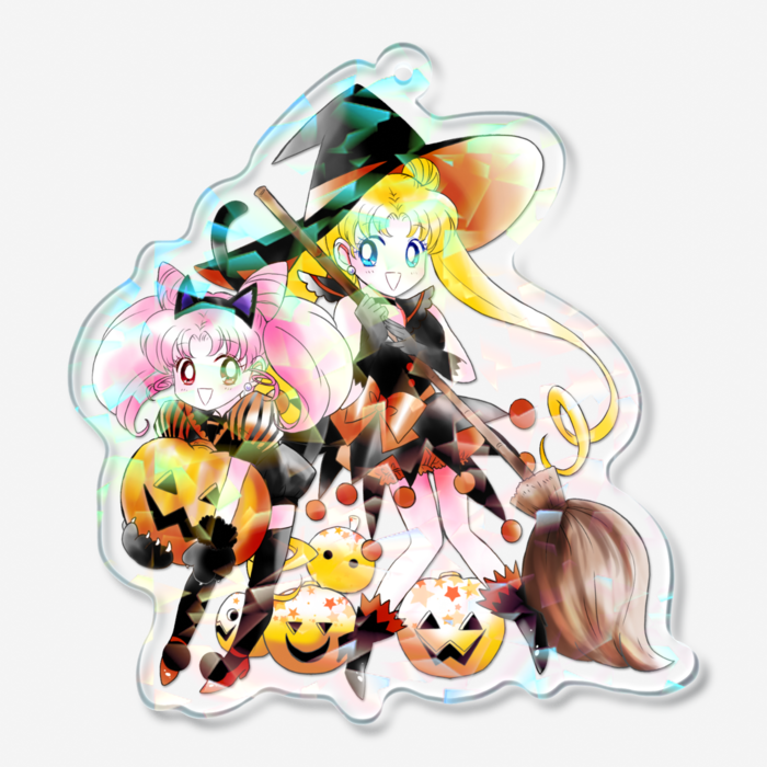 ホログラムアクリルキーホルダー - 70 × 70mm