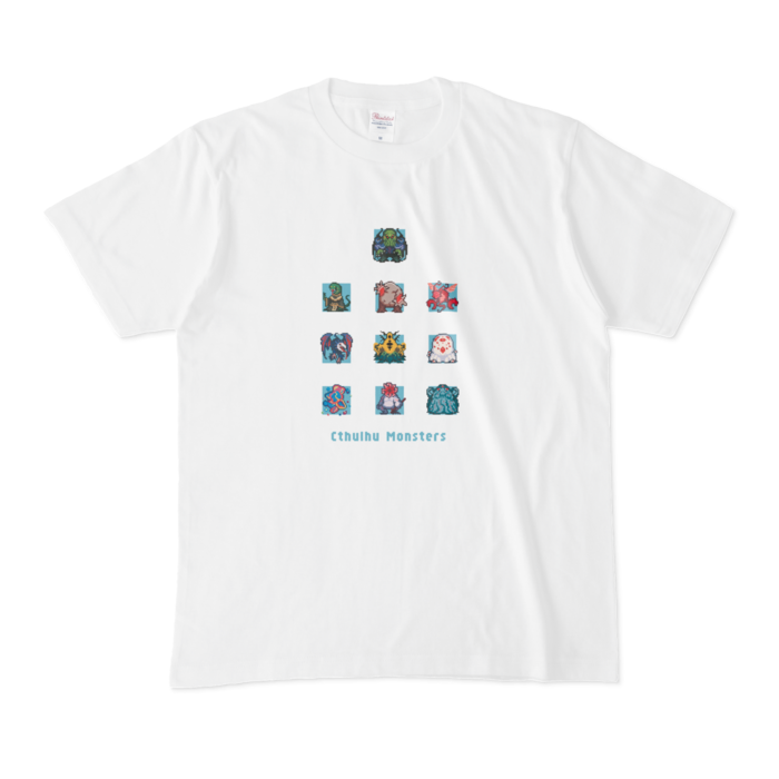 Tシャツ - M - 白【blue】
