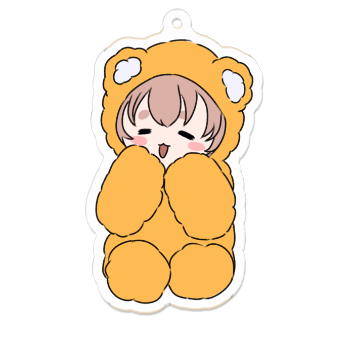 もこもけアクキー（70 x 70 (mm)