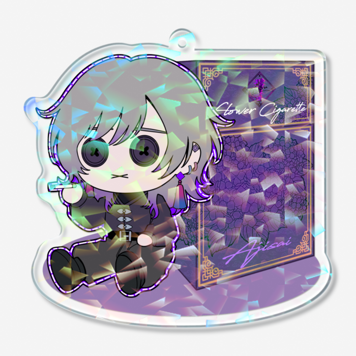 ホログラムアクリルキーホルダー - 70 × 70mm