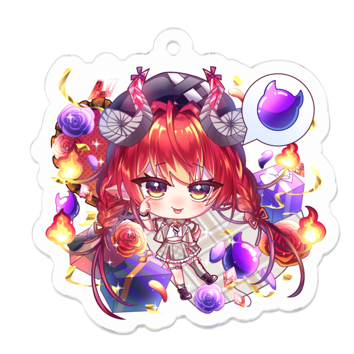 アクリルキーホルダー - 50 x 50 (mm)