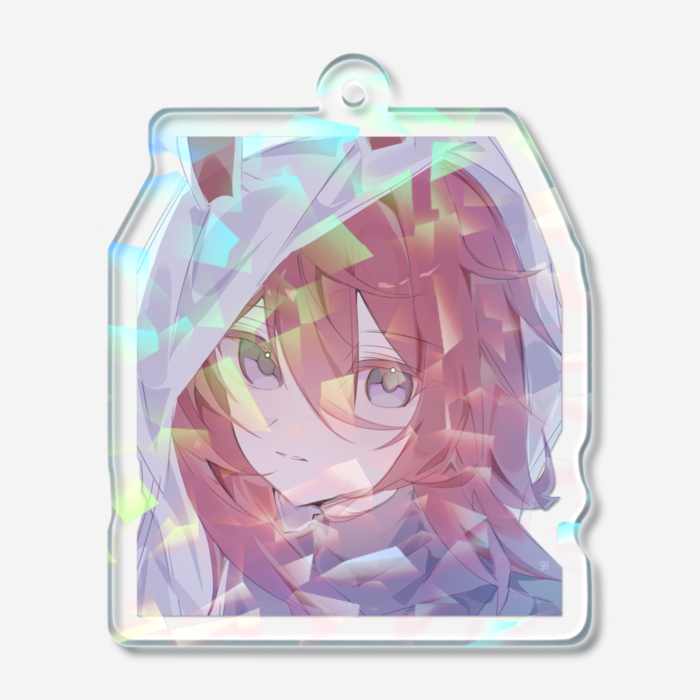 ホログラムアクリルキーホルダー - 50 × 50mm