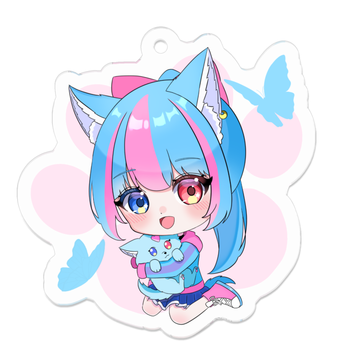 アクリルキーホルダー（コーティング） - 50 x 50 (mm)