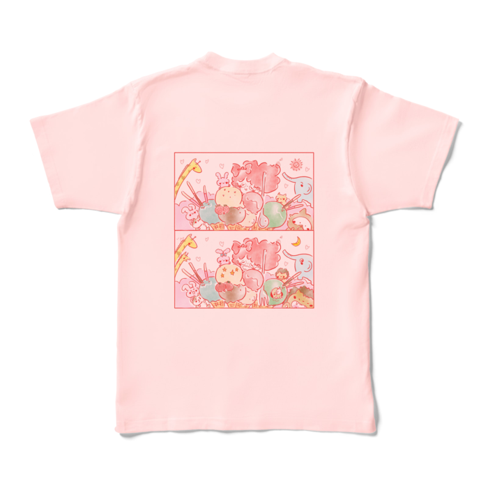 カラーTシャツ - XL - ライトピンク (淡色)