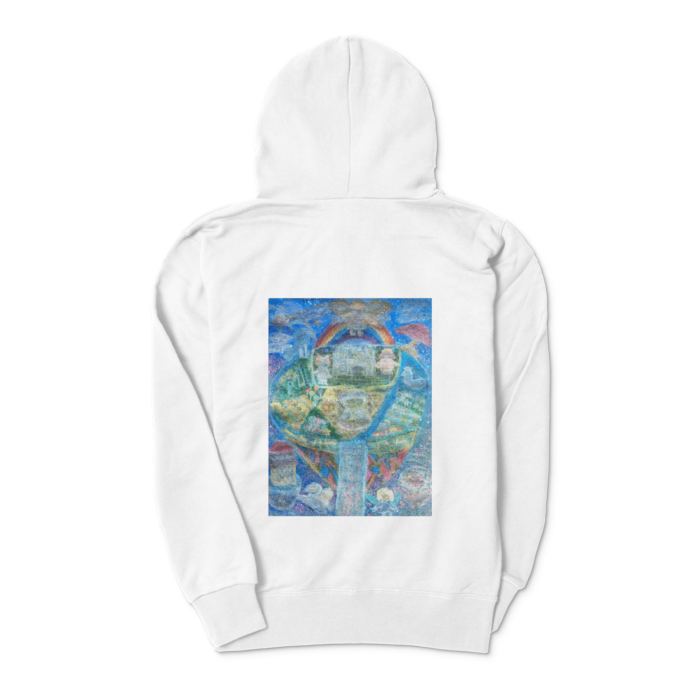 ジップパーカー - S - ホワイト