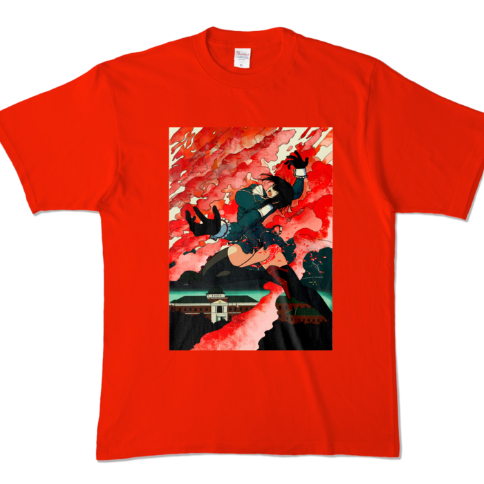 カラーTシャツ - XL - レッド (濃色)