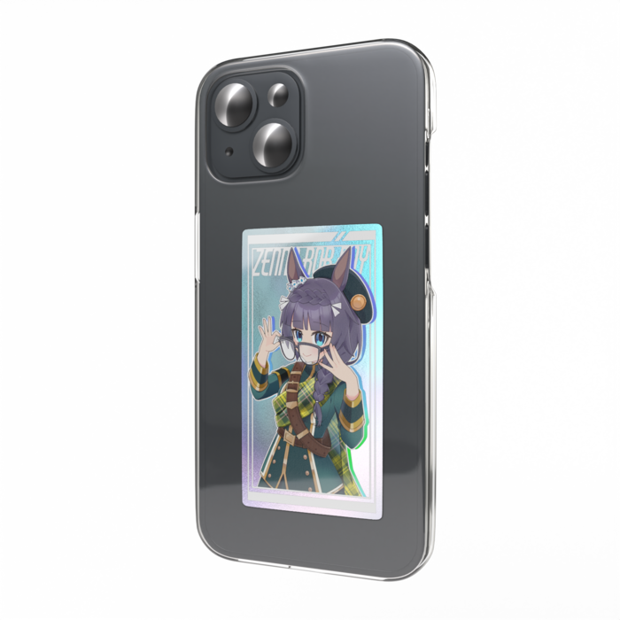 オーロラスマホステッカー 白