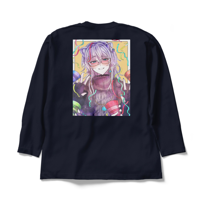 ロングスリーブTシャツ - XL - ネイビー