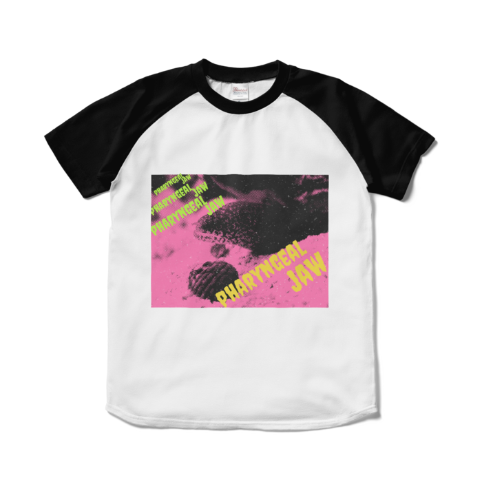 ラグランTシャツ - S - ホワイト×ブラック