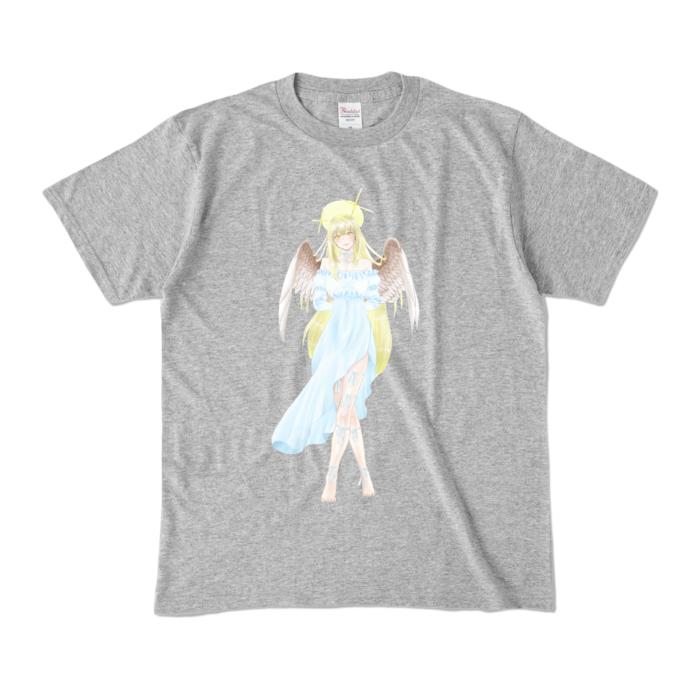 カラーTシャツ - M - 杢グレー (濃色)