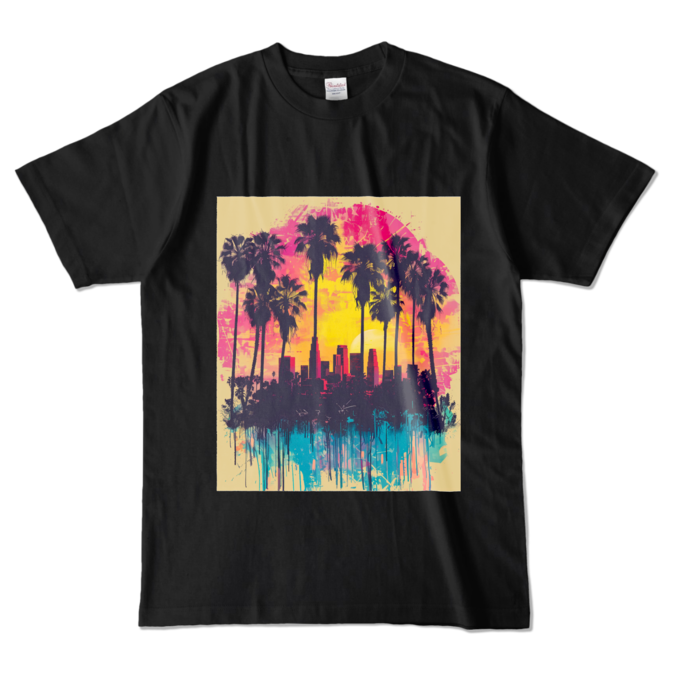 カラーTシャツ - L - ブラック (濃色)