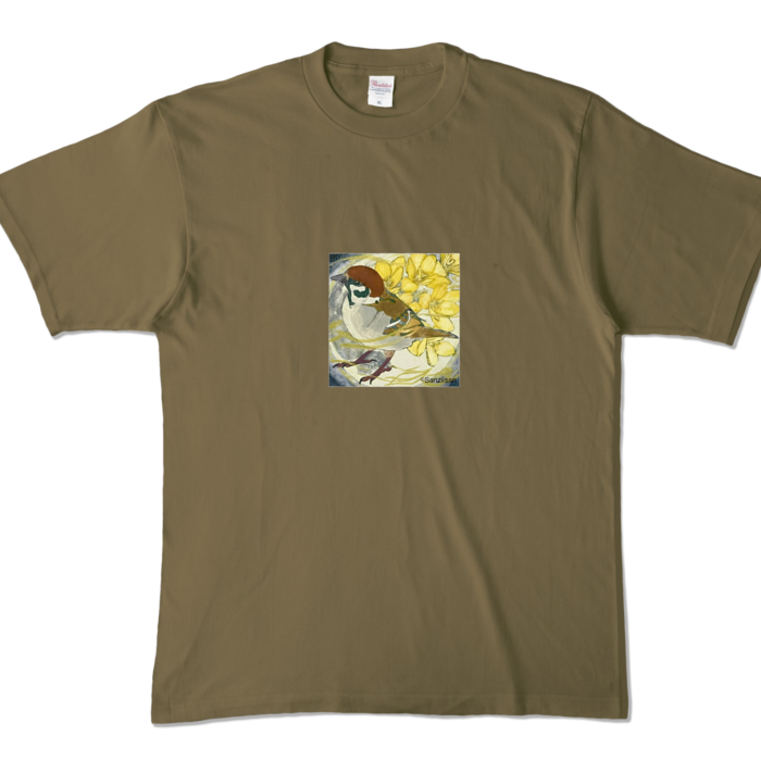 カラーTシャツ - XL - オリーブ (濃色)