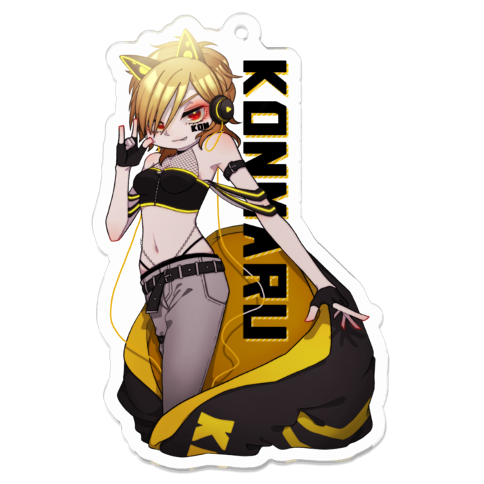 アクリルキーホルダー - 70 x 70 (mm)