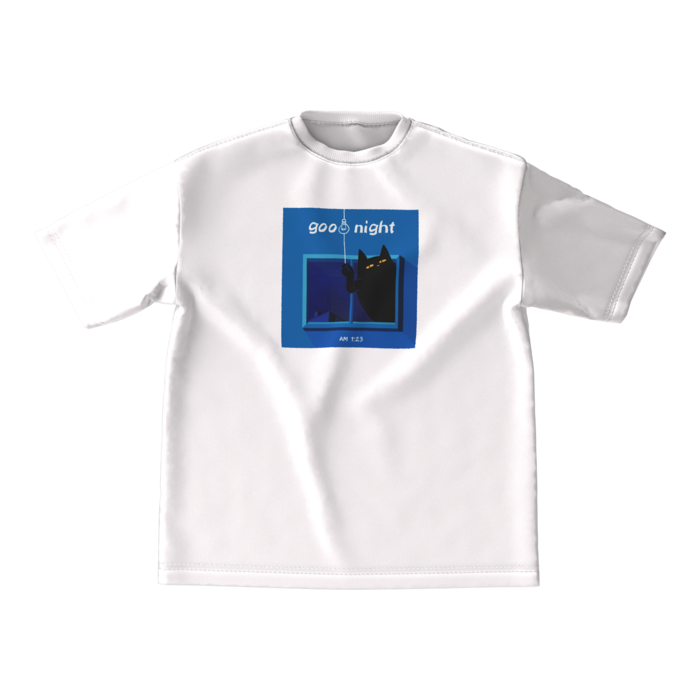 【goodnightさん】ビッグシルエットTシャツ - M - 正面