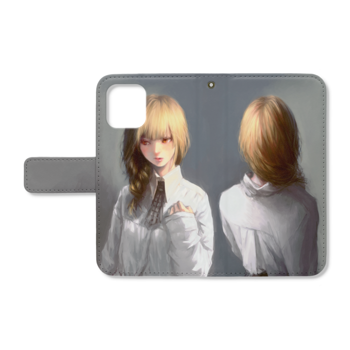 手帳型iPhoneケース - iPhone12 mini - ストラップ穴 あり